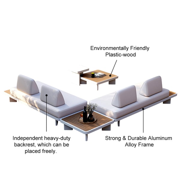 Laura 5 Piece Outdoor Lounge Set