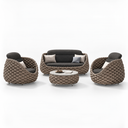 Alessia Woven Rope Outdoor Patio Set