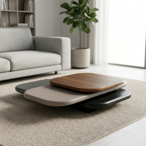 Tommaso Modern Coffee Table 130cm – Designer Layered Wood & Piano Finish