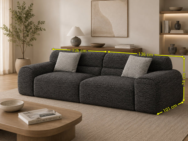Alice Luxury 4-Seater Cloud Sofa – Premium Compression Chenille Lounge