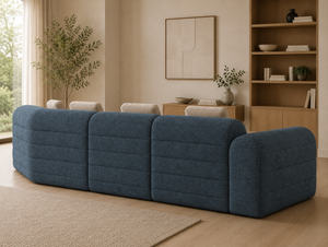 Viola Luxury Asymmetric Modular Cloud Sofa – Premium Chenille Compression Lounge