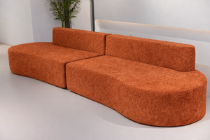 Luna Wave Sofa – Sculpted Modern Comfort