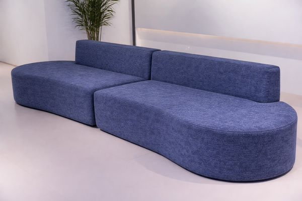 Luna Wave Sofa – Sculpted Modern Comfort