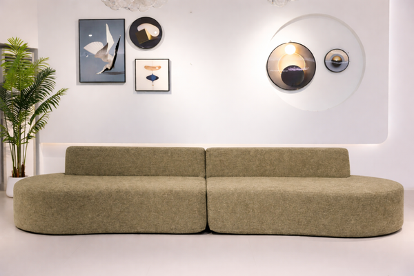 Luna Wave Sofa – Sculpted Modern Comfort