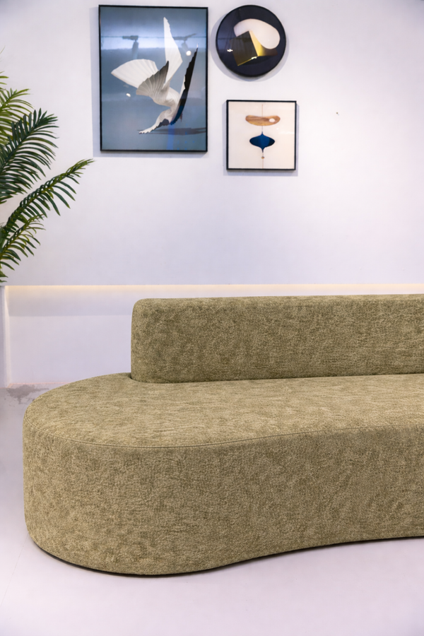 Luna Wave Sofa – Sculpted Modern Comfort