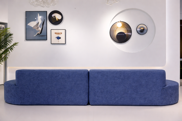 Luna Wave Sofa – Sculpted Modern Comfort