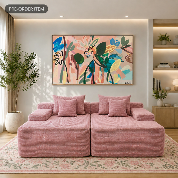 Cleo Double Lounge Chaise Sofa Bed