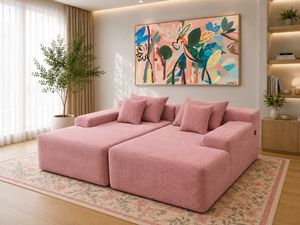 Cleo Double Lounge Chaise Sofa Bed