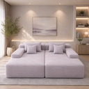 Cleo Double Lounge Chaise Sofa Bed