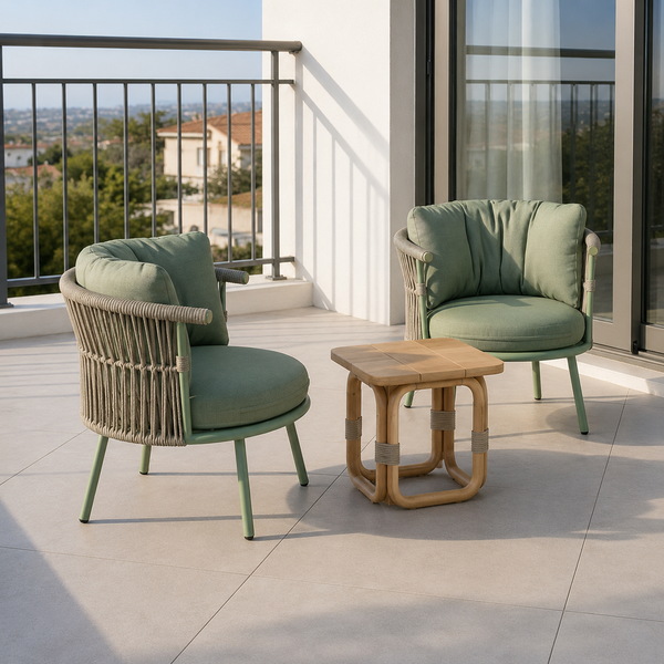 Capri Outdoor Rope Sofa with 12cm Cushion