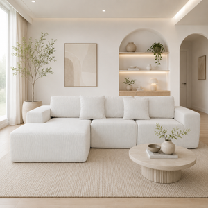 Elena L Shaped Modular Sectional Sofa With Left Chase