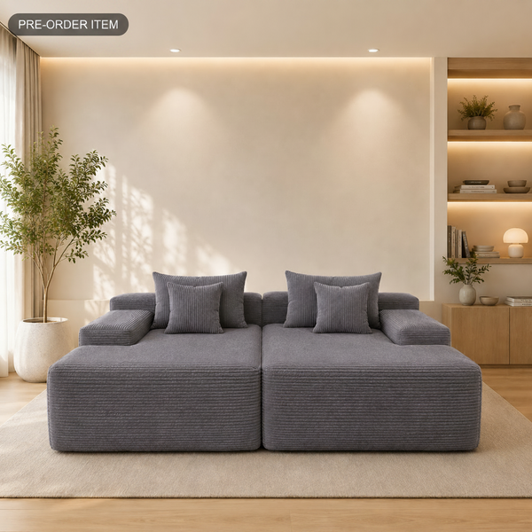Cleo Double Lounge Chaise Sofa Bed