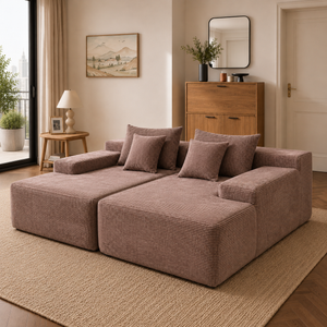 Cleo Double Lounge Chaise Sofa Bed