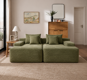 Cleo Double Lounge Chaise Sofa Bed
