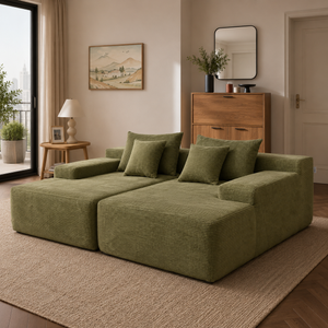 Cleo Double Lounge Chaise Sofa Bed