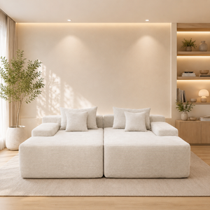 Cleo Double Lounge Chaise Sofa Bed