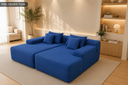 Cleo Double Lounge Chaise Sofa Bed