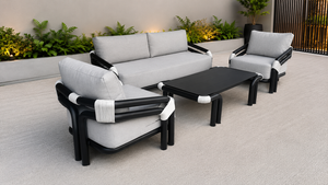 Lorenza Outdoor Aluminium Sofa Set – Modern Luxury for Outdoor Living