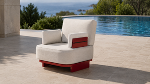 Mona Outdoor Lounge Set – Modern Aluminium Sofa & Coffee Table Set
