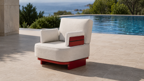 Mona Outdoor Lounge Set – Modern Aluminium Sofa & Coffee Table Set