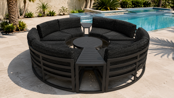Avion 7 Piece Curved Sectional Set