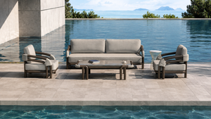 Lorenza Outdoor Aluminium Sofa Set – Modern Luxury for Outdoor Living