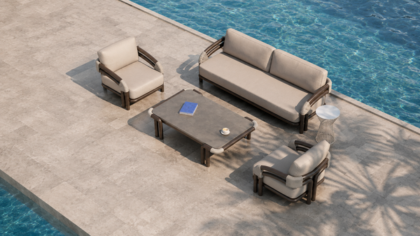 Lorenza Outdoor Aluminium Sofa Set – Modern Luxury for Outdoor Living