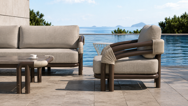 Lorenza Outdoor Aluminium Sofa Set – Modern Luxury for Outdoor Living