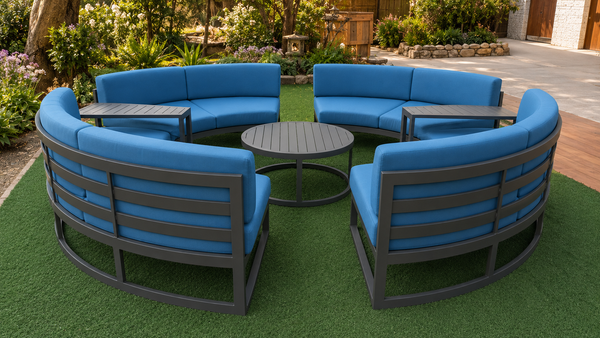 Avion 7 Piece Curved Sectional Set