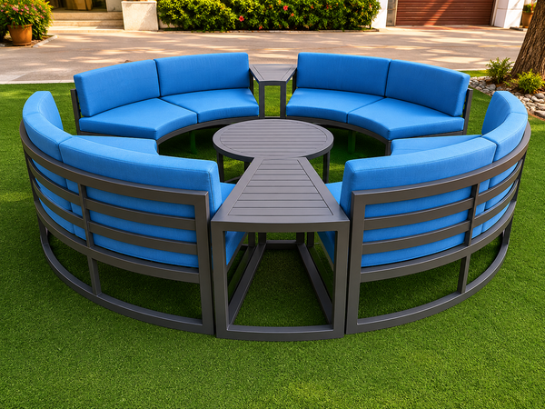 Avion 7 Piece Curved Sectional Set
