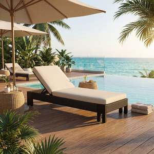 Camilla Teak Woven Sun Lounger