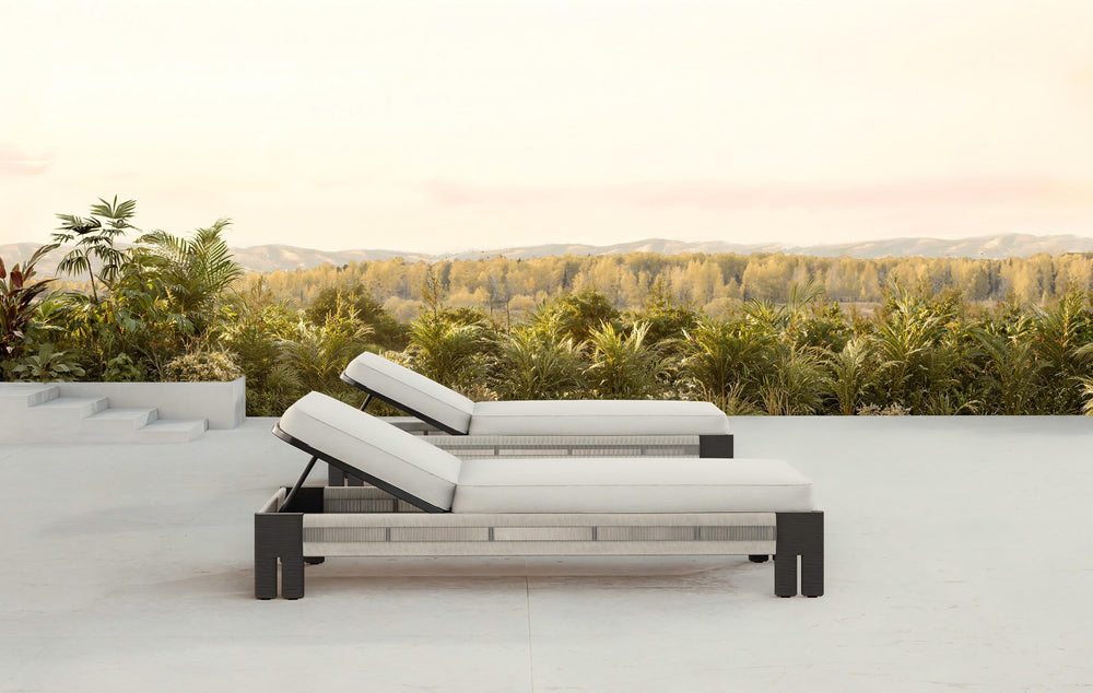 Camilla Teak Woven Sun Lounger