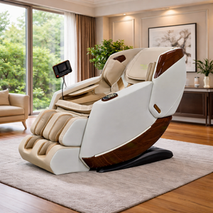 VD 18-Program Full-Body Massage Chair With Heat & Long SL Track Beige Colour