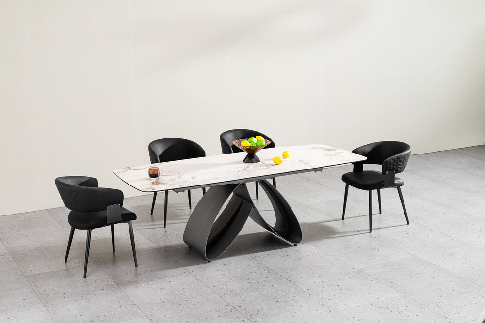 Chloe Extendable Stone Dining Table