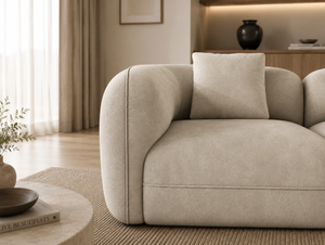 Ovela Luxury Curved Cloud Sofa – Premium Chenille Compression Couch