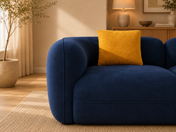 Ovela Luxury Curved Cloud Sofa – Premium Chenille Compression Couch
