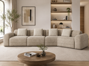 Viola Luxury Asymmetric Modular Cloud Sofa – Premium Chenille Compression Lounge