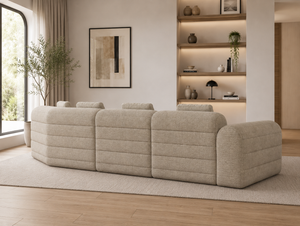 Viola Luxury Asymmetric Modular Cloud Sofa – Premium Chenille Compression Lounge