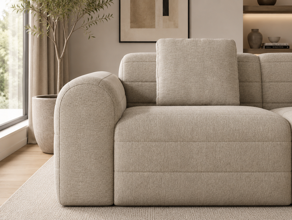 Viola Luxury Asymmetric Modular Cloud Sofa – Premium Chenille Compression Lounge