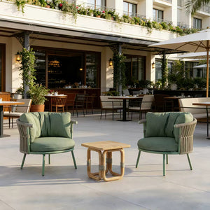 Capri Swivel Outdoor Rope Sofa with 12cm Cushion