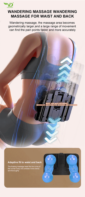 VD Rocking Massage Chair with Heat & Vibration – Space-Saving Full Body Recliner with Synchronized Massage, Adjustable Leg Rest & Smart Remote