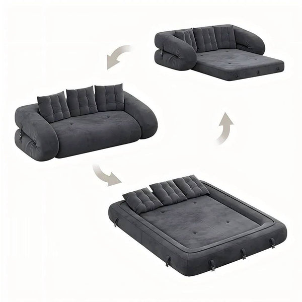 Miro Three Seater Convertible Futon Sofa Bed