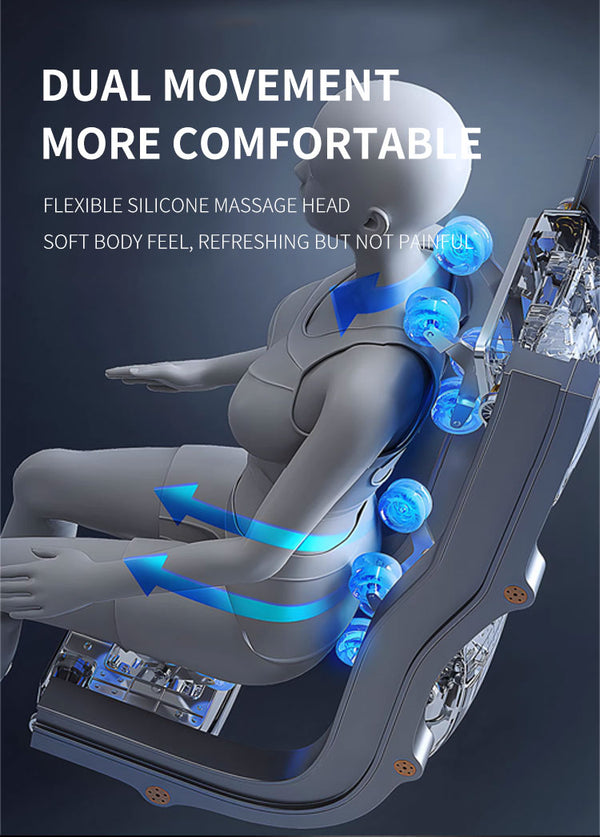 VD 8-Head Dual Core Mechanical Arms Massage Chair With 3 Levels Of Zero Gravity